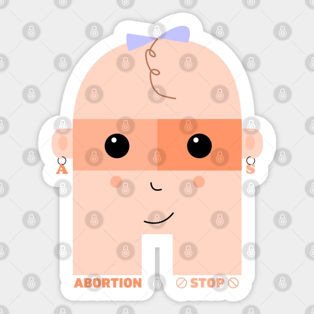 Abortion Stop Sticker by Hi Project